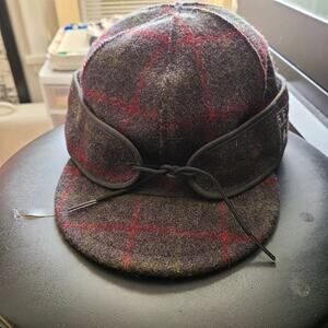 Stormy Kromer Bell's Brewery Original Cap Adirondack Plaid 7 1/4" 7.25